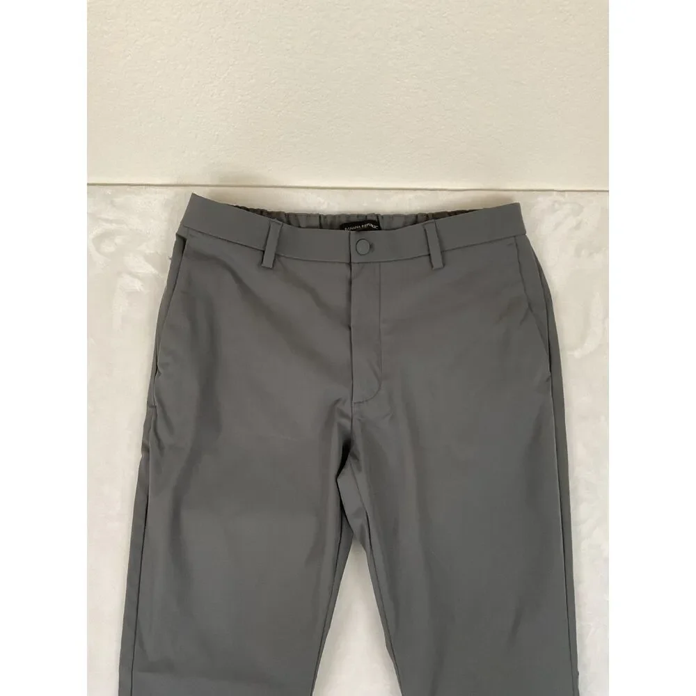 Banana Republic Core Temp Men's Black Performance Chino Pants Tech Stretch 34x32